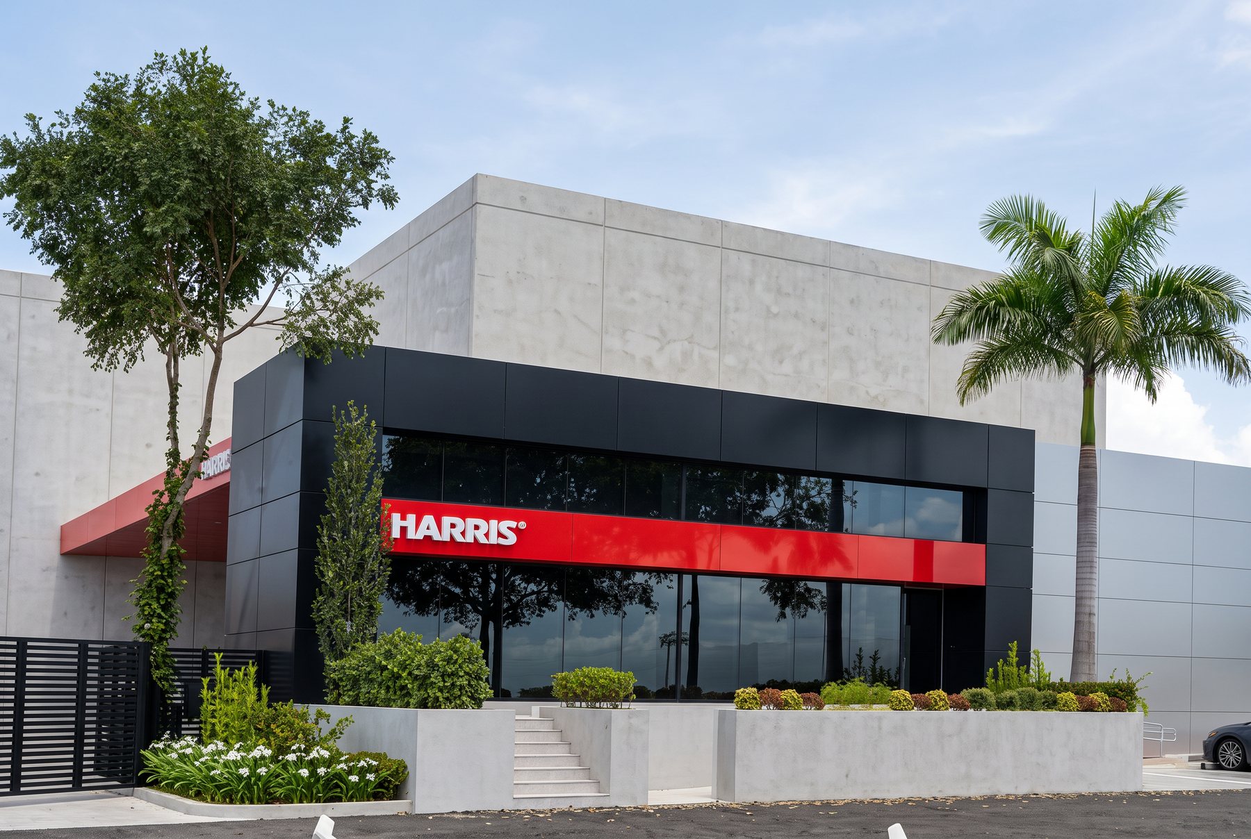 La fachada de HARRIS de día